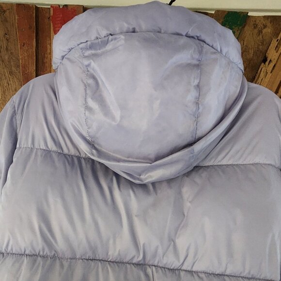 Everlane Renew puffer  double sided zipper hooded lavender coat/jacket S pockets - Picture 14 of 15